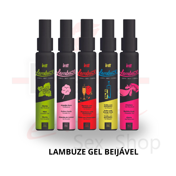 Lambuze Gel Beijável com Sabores