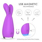 Vibrador de Coelho com Iluminação LED Reba