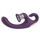 Vibrador Duplo Esimulo com Língua e Sucção - Sandra