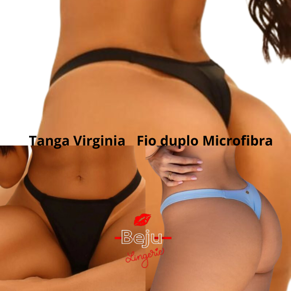 Tanga Virgínia Fio Duplo Microfibra