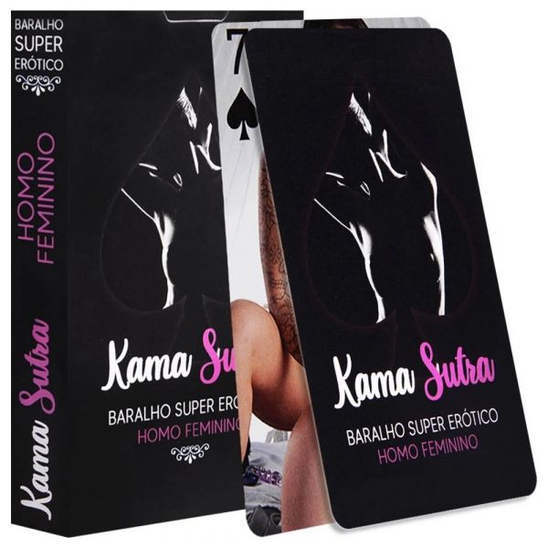 Baralho Lésbica Kama Sutra Super Erótico 55 Cartas