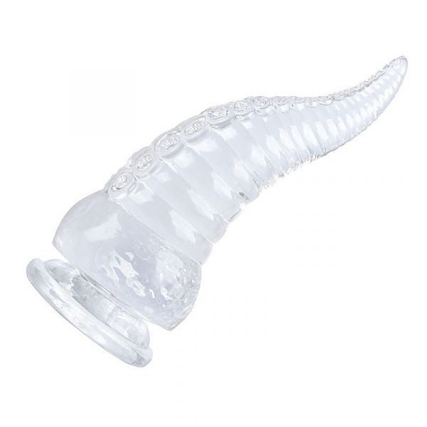 Plug Silicone 21,5x6,cm com Ventosa Transparente