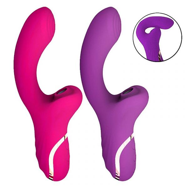 Vibrador Duplo Estimulo com Pulsação e Dedilhar / Tapping - Lord