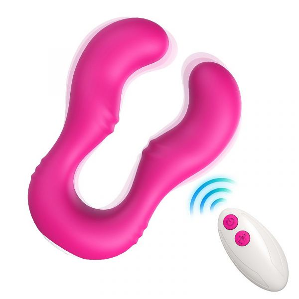 Vibrador Duplo Flexível com Controle Remoto