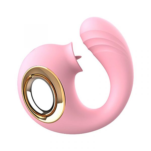 Vibrador de Ponto G e Clitóris com Língua - Snail