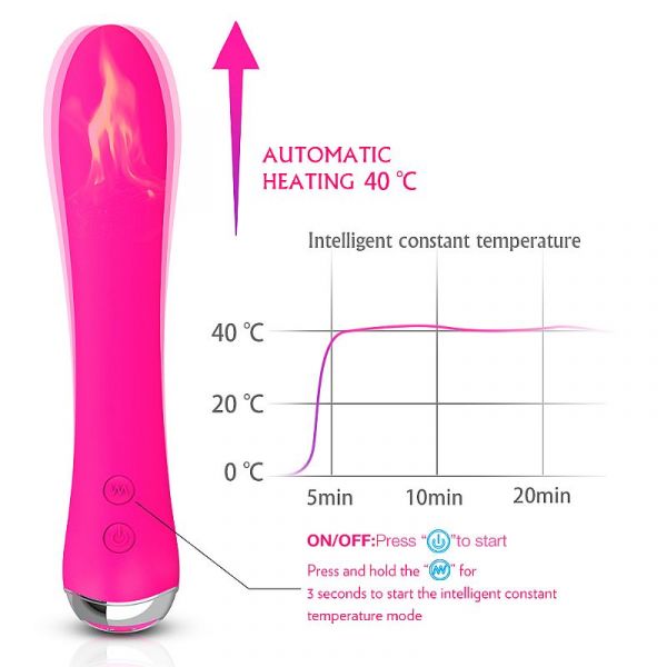 Vibrador Ponto G 9 Níveis de Vibrações - Aquecimento