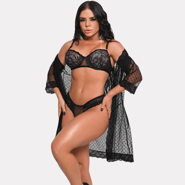 *Conjunto 3 Peças com Robe