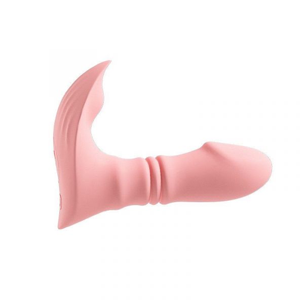 Vibrador de Ponto G e Clitóris com Vai e Vem - Controle Remoto