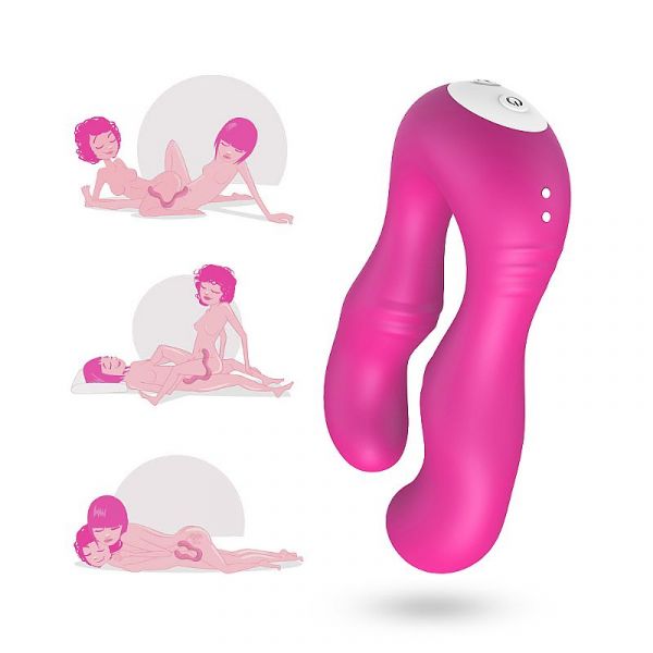 Vibrador Duplo Flexível com Controle Remoto