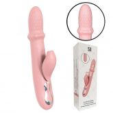 Vibrador Duplo Estimulo com Pulsação e Vai e Vem de Anel