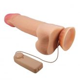 Protese 21.8x4.6 cm Vibrador de Multi-Velocidade - Sliding Skin