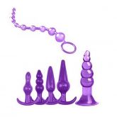 Kit com 6 Plug Anal em Silicone