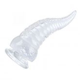 Plug Silicone 18x5cm com Ventosa Transparente