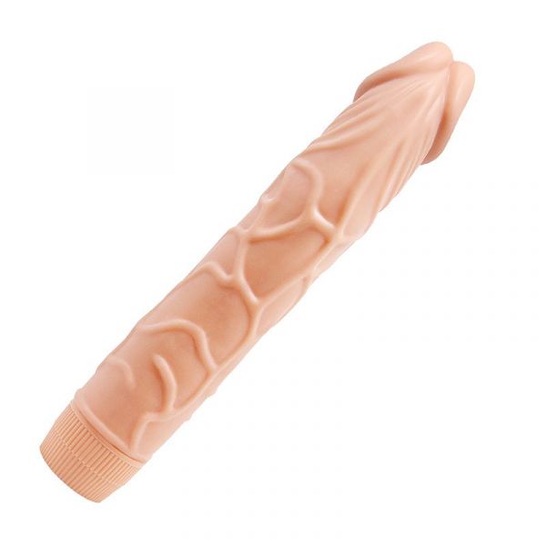 *Prótese 22 x 4,5 cm Realístico com Vibro em Silicone - Baile