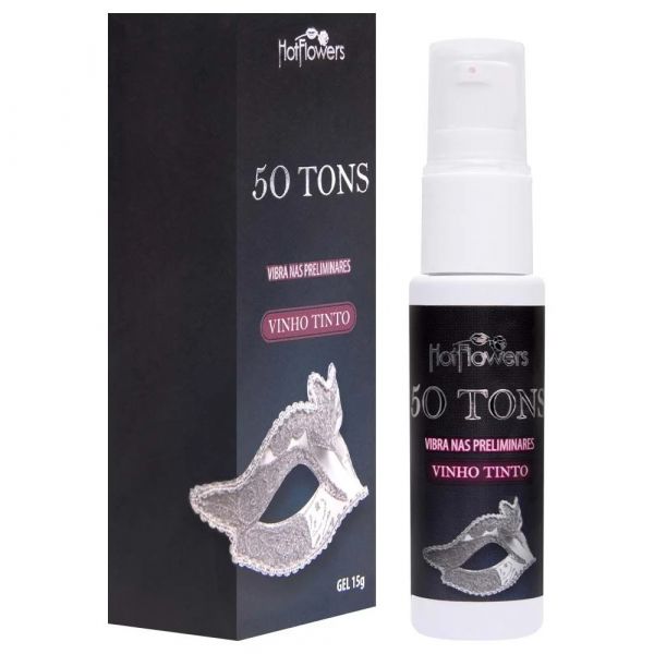 50 Tons Gel Vibrador Vinho Tinto 15G