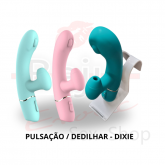 Vibrador Duplo com Pulsação Dedilhar - Dixie - Nv Toys