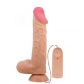 Protese 24x5 cm Vibrador de Multi-Velocidade - Sliding Skin