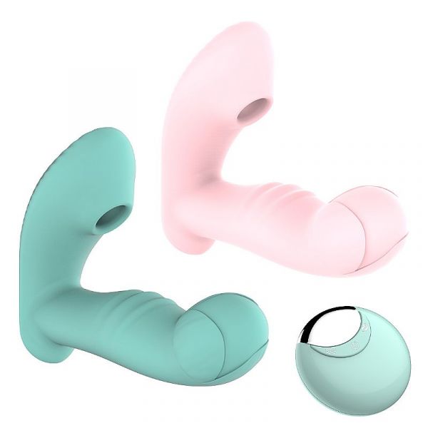 Vibrador Duplo Estimulo com Pulsação - Dedilhar / Vem cá