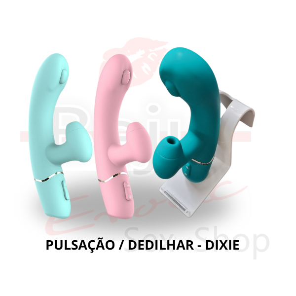 Vibrador Duplo com Pulsação Dedilhar - Dixie - Nv Toys