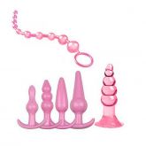 Kit com 6 Plug Anal em Silicone