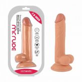 Protese 20x3,8cm Mr. Rude 6 com Ventosa