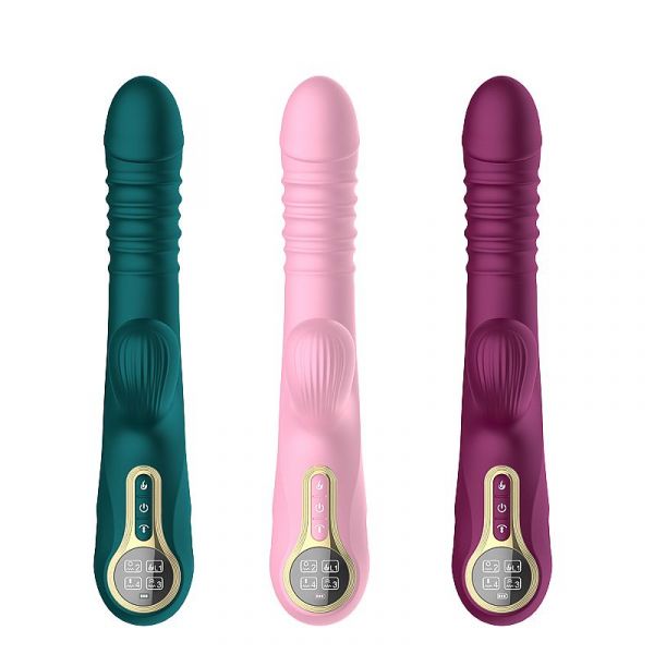 Vibrador Duplo Estímulo com Pulsação e Vai e Vem e Aquecimento - Fabulous Secret