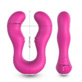 Vibrador Duplo Flexível com Controle Remoto