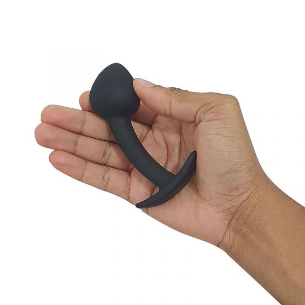 Plug Anal Curvado em Silicone