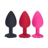 Plug M em Silicone Formato de Rosa