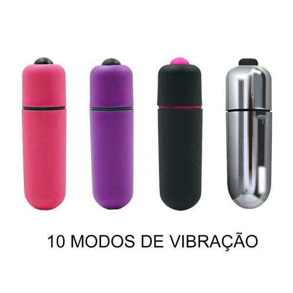 *Mini Vibrador Bullet Power 10 Vibrações