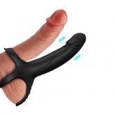 Plug Anel Companheiro com Vibrador Anel Duplo