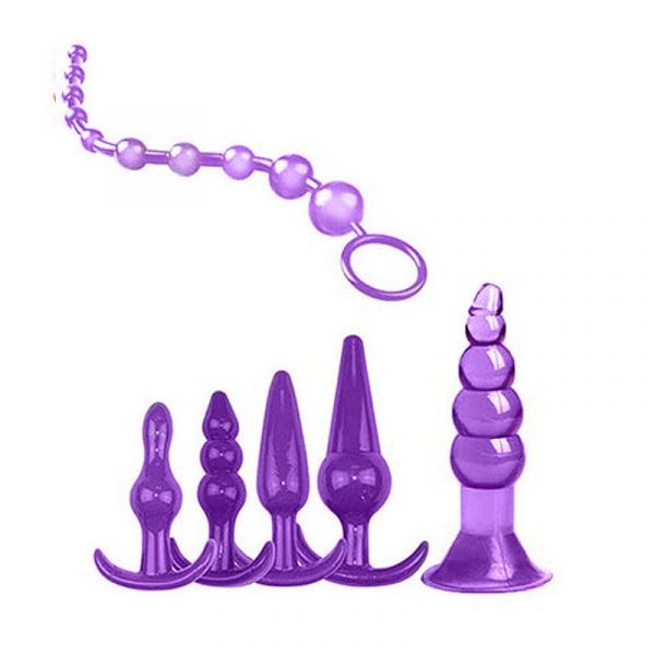 Kit com 6 Plug Anal em Silicone